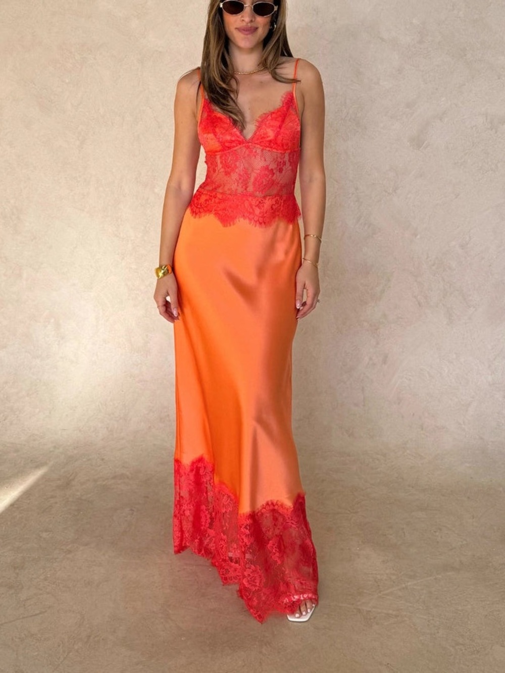 Sneaky Link Lilah Maxi Dress Orange, S M L